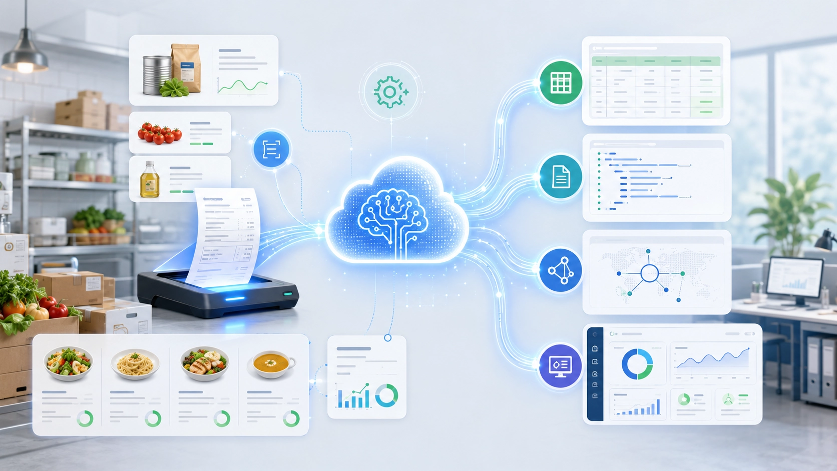 SmartScan data exported to spreadsheet, JSON, API, and connected systems